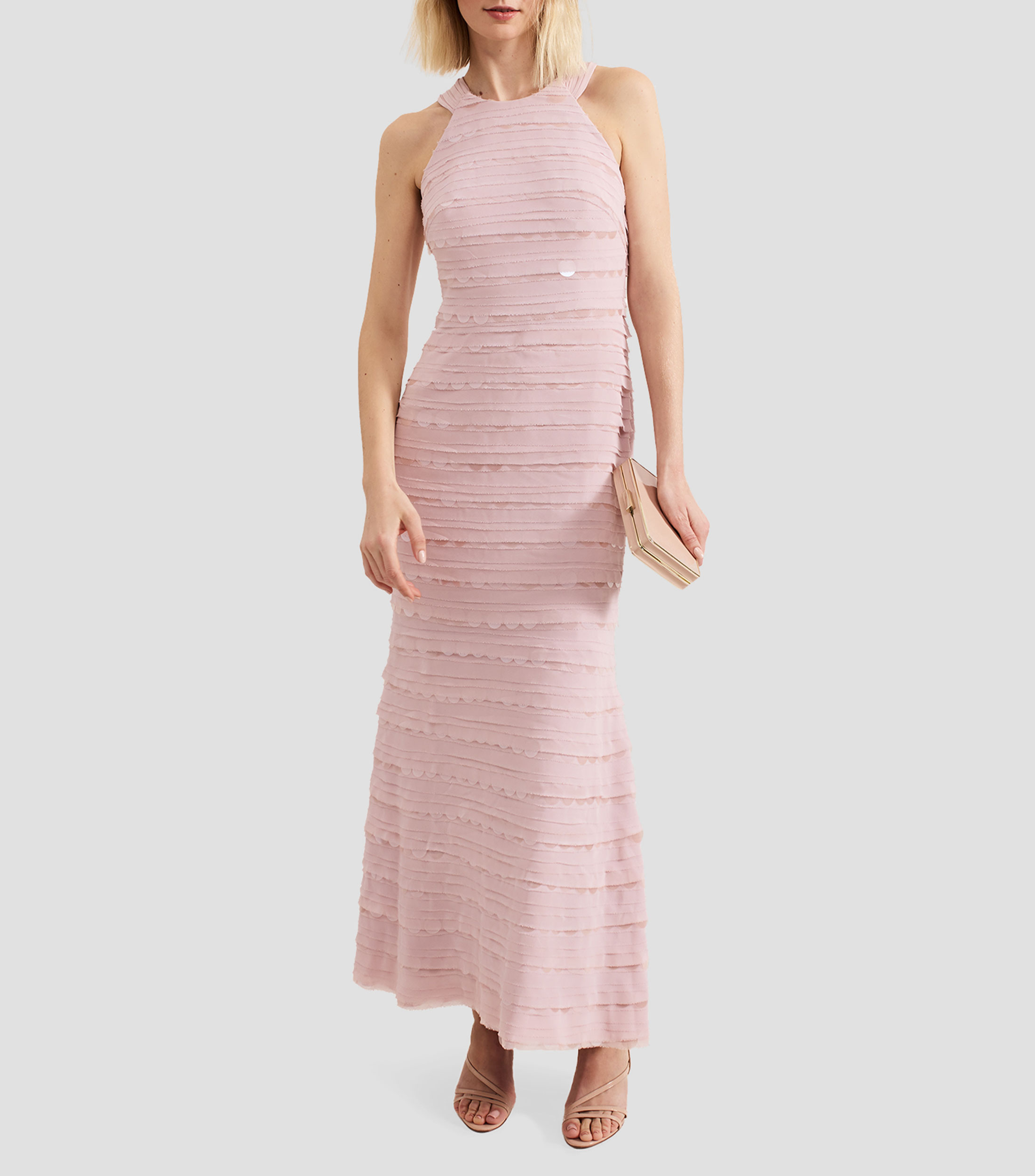 Vestido Maxi con Lentejuelas Mujer
